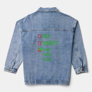 Board Sports Player Funny Pajama Weihnachten Jeansjacke