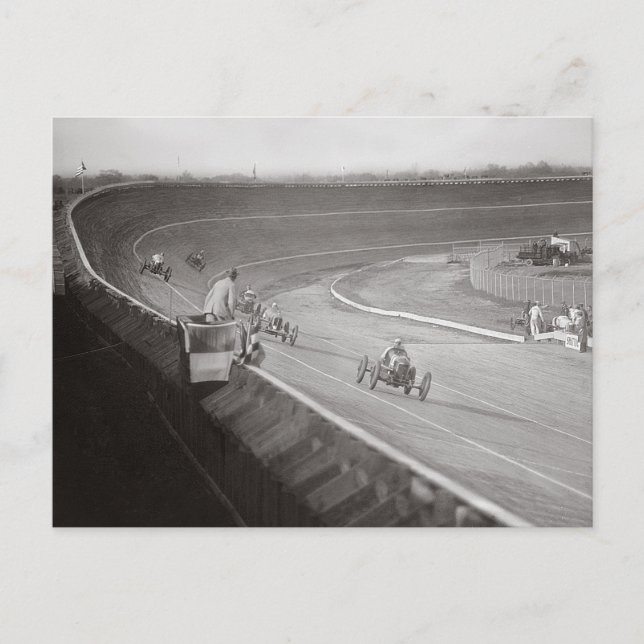 Board Track Speedway, 1925 Postkarte (Vorderseite)