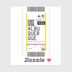 Boarding an Albuquerque (ABQ) Aufkleber