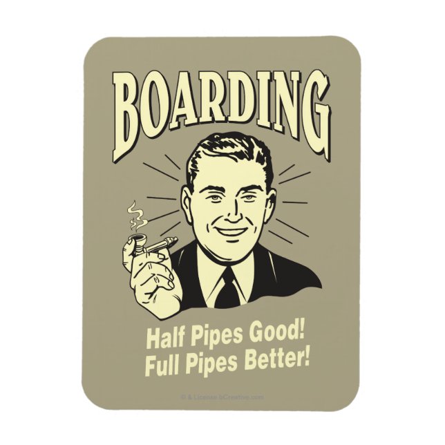 Boarding: Die halbe Rohre ist besser. Magnet (Vertikal)