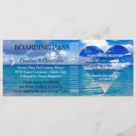 Boarding-Durchlauf Karte-Bestimmungsort der Einladung