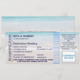 Boarding-Durchlauf Karte-Bestimmungsort der Einladung