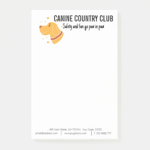 Boarding für Hunde Post-it Klebezettel