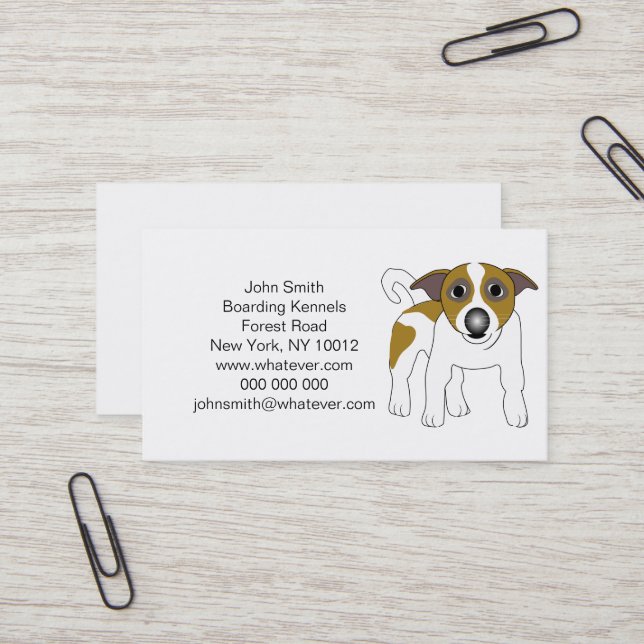Boarding Kennels Visitenkarte (Vorderseite/Rückseite Beispiel)