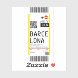 Boarding nach Barcelona (BCN) Aufkleber