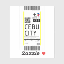 Boarding nach Cebu City (CEB) Aufkleber