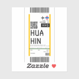 Boarding nach Hua Hin Thailand (Hauptsitz) Aufkleber