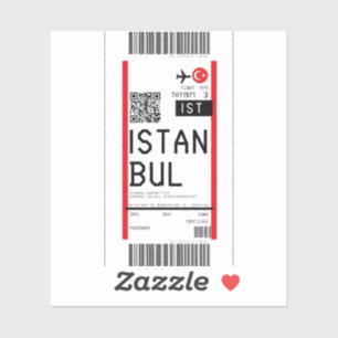 Boarding nach Istanbul (IST) Aufkleber