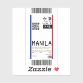 Boarding nach Manila (MNL) Aufkleber