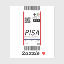 Boarding nach Pisa (PSA) Aufkleber