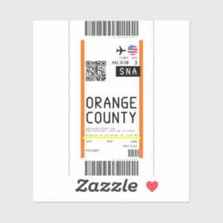 Boarding nach Santa Ana (SNA) Aufkleber