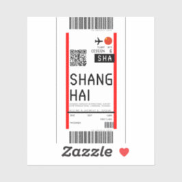 Boarding nach Shanghai (SHA) Aufkleber