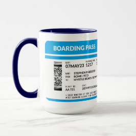 Boarding Pass (blau) SRG Tasse