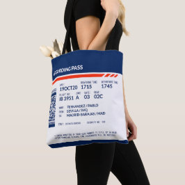 Boarding Pass - Blue & Red Tasche