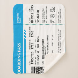Boarding Pass (blue) Sherpadecke