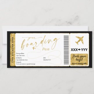 Boarding Pass Fake Airline Ticket