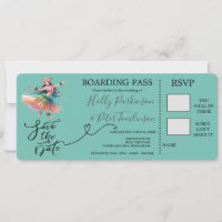 Boarding Pass für Hochzeiten in Hawaii
