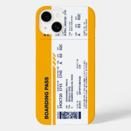 Boarding Pass - Gelb Case-Mate iPhone 14 Hülle