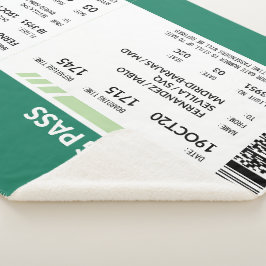 Boarding Pass - Green Sherpadecke