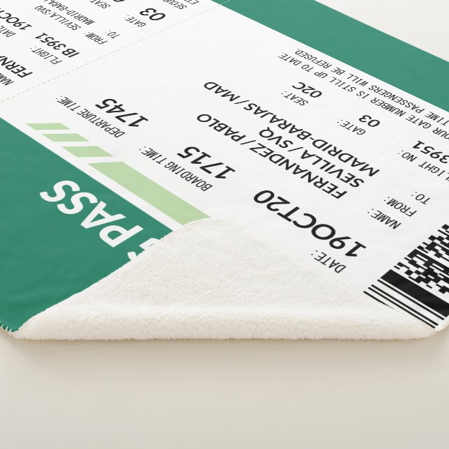 Boarding Pass - Green Sherpadecke (3/4)