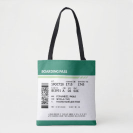 Boarding Pass - Green Tasche