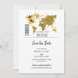 Boarding-Pass-Hochzeit Save The Date