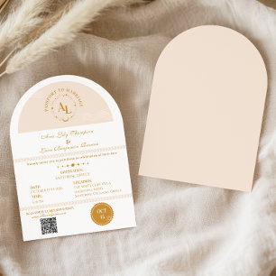 Boarding Pass kosmische Hochzeitdestination Einladung