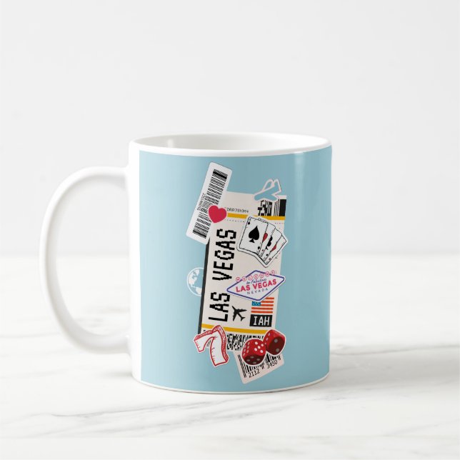 BOARDING PASS LAS VEGAS NEVADA USA KAFFEETASSE (Links)