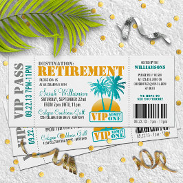 Boarding Pass Retirement Party Einladung