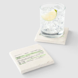 Boarding Pass - Retro Steinuntersetzer