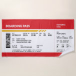 Boarding Pass - Rot Strandtuch<br><div class="desc">Passen Sie Ihren Boarding ohne zusätzliche Kosten an. Ändern von Namen,  Daten,  Flughäfen usw. E-Mail: travelaroundspain@gmail.com BEVOR ich Ihre Bestellung aufgibt; ich werde das Design ohne zusätzliche Kosten und in einem Tag (ca.) an Ihre Bedürfnisse anpassen.</div>