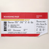 Boarding Pass - Rot
