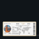 Boarding Pass Scratch Surprise Holiday/Trip Reveal Einladung<br><div class="desc">Boarding Pass Scratch Überraschung Urlaub/Reise Einladung</div>