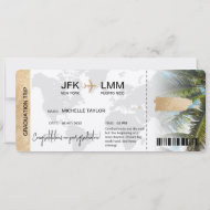 Boarding Pass Ticket  Puerto Rico Einladung
