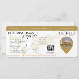 Boarding Pass Überraschen Flugticket Hochzeit Einladung
