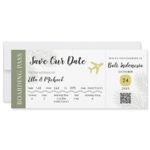 BOARDING SAVE THE DATE - HOCHZEIT IN URLAUBSORT