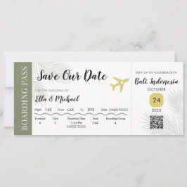 BOARDING SAVE THE DATE - HOCHZEIT IN URLAUBSORT