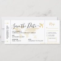 Boarding Save the Date mit angeschlossenem UAWG