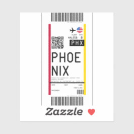 Boarding-Übergabe an Phoenix (PHX)-Aufkleber Aufkleber