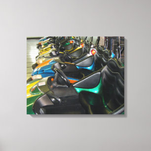 Boardwalk Bumper Cars RehoBeide Strand, DE Foto Leinwanddruck