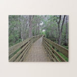 Boardwalk Through the Woods photograph on a Puzzle<br><div class="desc">Photo I took while on a walk with my camera on a boardwalk through the woods created into a jigsaw puzzle for hours of family entertainment.</div>