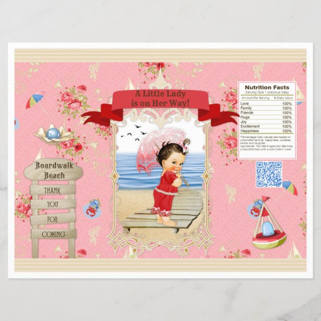 Boardwalk Victoriana Beach Summer Chip Bag Flyer (Vorne)