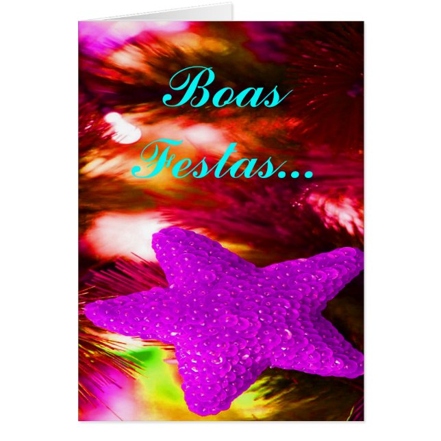 Boas Festas e um feliz Ano Novo Lila Star I (Vorne)