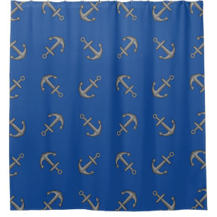Boat Anchor Cartoon Duschvorhang