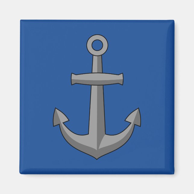 Boat Anchor Cartoon Magnet (Vorne)