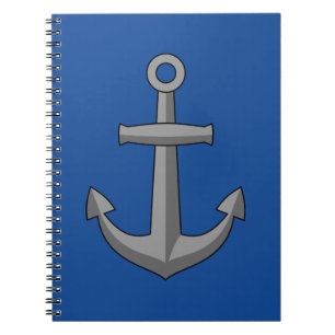 Boat Anchor Cartoon Notizblock