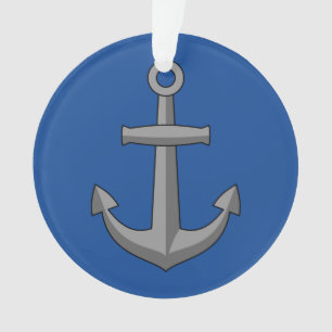 Boat Anchor Cartoon Ornament