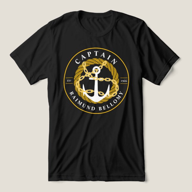 Boat Anchor Tri-Blend Shirt (Design Vorderseite)