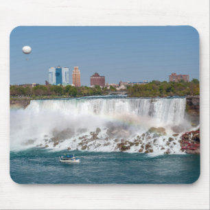 Boat and American Falls from Niagara Falls Mousepad