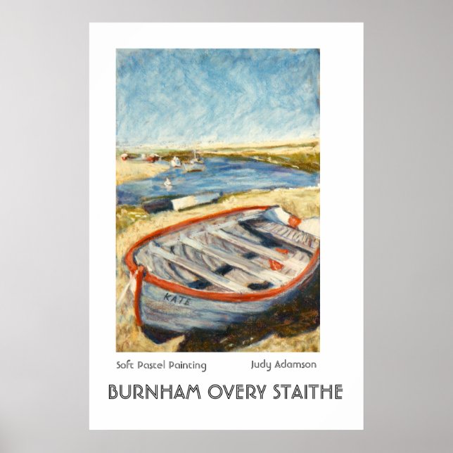 Boat bei Burnham Overy Staithe Print or Poster (Vorne)